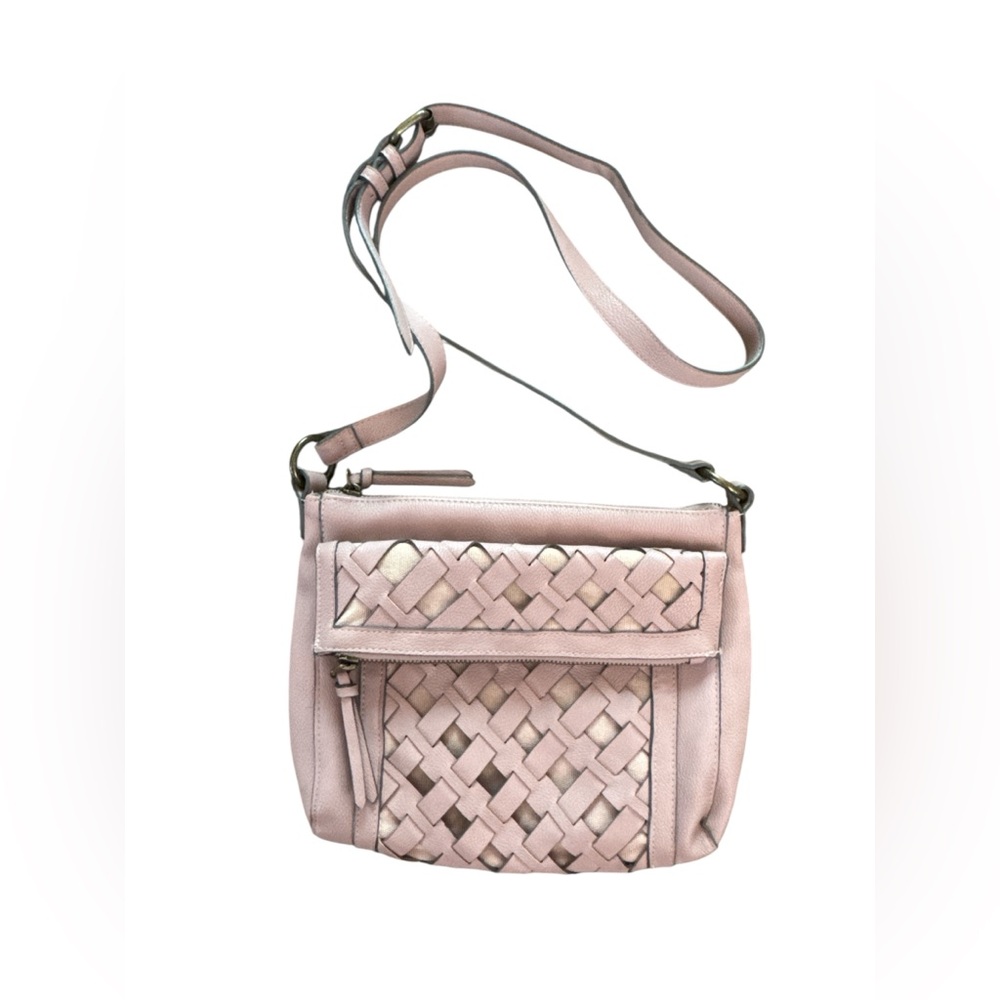 Sonoma Women’s Elegant Pink Woven Shoulder Bag Casual Bohemian Every Day Purse